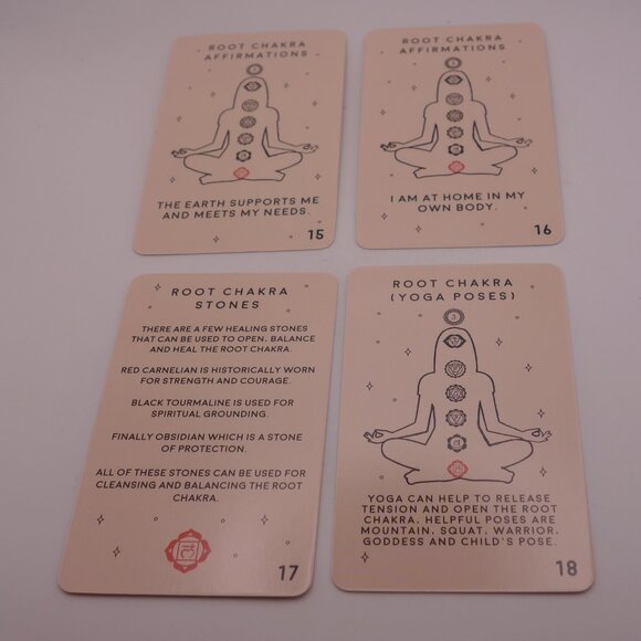 Set of 100 Chakra Cards-Channel More Confidence Creativity and Joy In Your Life - Picture 12 of 13